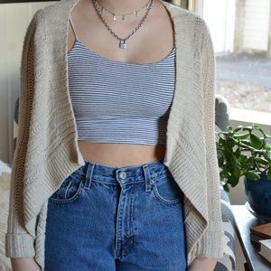 Abercrombie angled-cut cardigan (S/M)